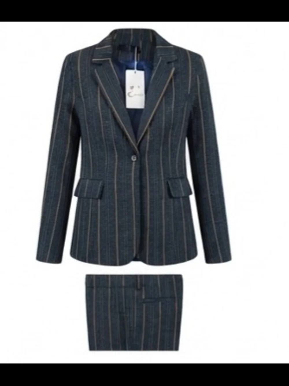 Modful Women's Navy Pinstripe Blazer and Pant Set *New*